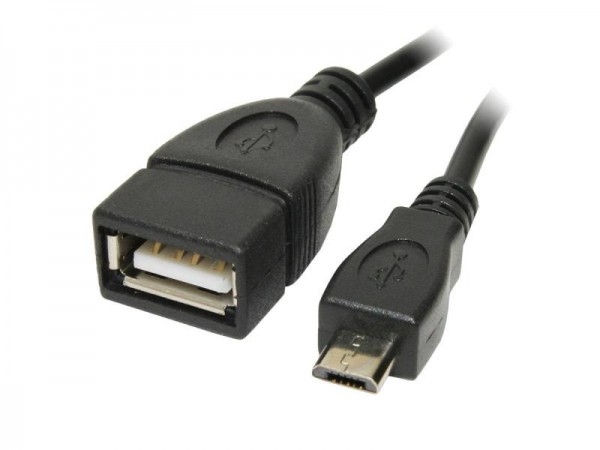 OTG Adapter - Micro USB B/M to USB A/F Kabel 0,20m