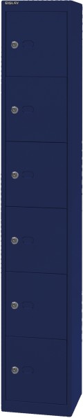 Bisley Schließfachschrank Office, CLK126, 1 Abteil, 6 Fächer, T 305 mm