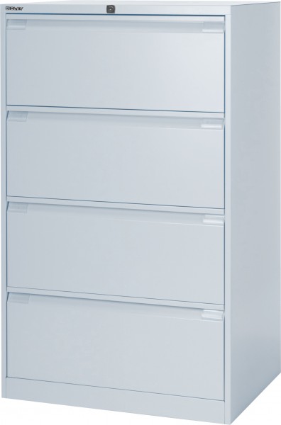 Bisley Hängeregistraturschrank DF4, doppelbahnig, DIN A4, 4 HR-Schubladen
