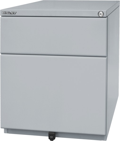 Bisley Rollcontainer OBA, inkl. 5. Rolle, 25 mm Top, OBA59M2EHT, 1 Schublade, 1 HR-Schublade