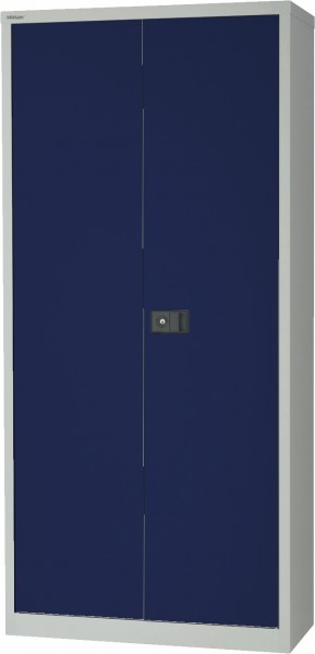 Bisley Flügeltürenschrank Universal, E782A04G, 4 verzinkte Fachböden, 5 OH