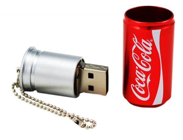 Coca Cola Dose COKE-USBCAN-32-C Flash Drive Laufwerk USB 2.0 Speicherstick 32GB rot/weiß