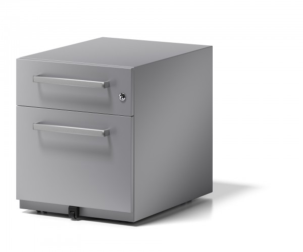 Bisley Rollcontainer Note mit Griff, NWH59M7SF, 1 Schublade, 1 HR Schub