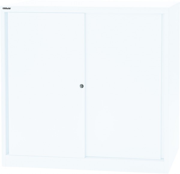 Bisley Schiebetürenschrank ECO, SD412112S, 2 Fachböden, 3 OH