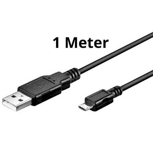USB 2.0 Hi-Speed Kabel A Stecker -> micro B Stecker Farbe schwarz doppelt geschirmt 2 x AWG 28 2 x A