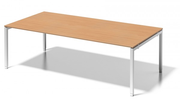 Bisley Cito, DUH2412, höheneinstellbares U - Gestell, Chefarbeitsplatz, Konferenztisch, 2400 x 1200