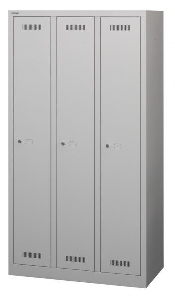 Bisley MonoBloc Garderobenschrank, ML09T1, 3 Abteile à B 300 mm, je 1 Fach