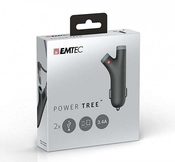 Emtec Power Tree Car Charger for iPad and Smart Phones (ECCHAU200)