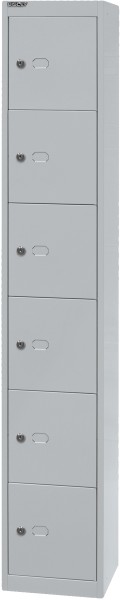 Bisley Schließfachschrank Office, CLK186, 1 Abteil, 6 Fächer, T 457 mm