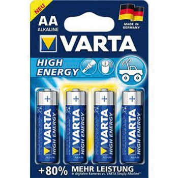 Batterie VARTA Mignon AA 4er high energy Alkaline 