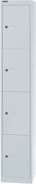 Bisley Schließfachschrank Office, CLK184, 1 Abteil, 4 Fächer, T 457 mm